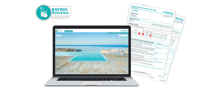 Diagnostic professionnel de l'eau piscine Bayrol Solution sur &eacute;cran avec rapport personnalis&eacute; pdf