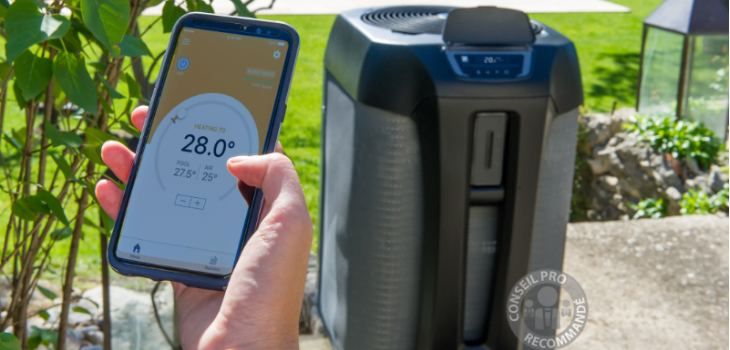 Pompe &agrave; chaleur Z550iQ Zodiac pilotable sur smartphone