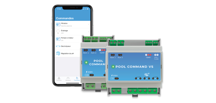 POOL COMMAND VS horloge intelligente connect&eacute;e pompes &agrave; vitesse variable SOLEM