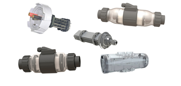 Cellules d'&eacute;lectrolyseur piscine compatibles Zodiac&reg; Pool Technologie&reg; Sotrem&reg; Hayward Corelec