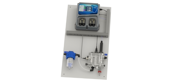 r&eacute;gulateur pH chlore piscine HYDRO&rsquo;Touch pH/chlore regulation automatique mesure chlore libre