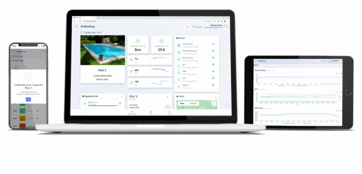 Plateforme ProPoolCop offrant une gestion connectée des piscines pour les professionnels