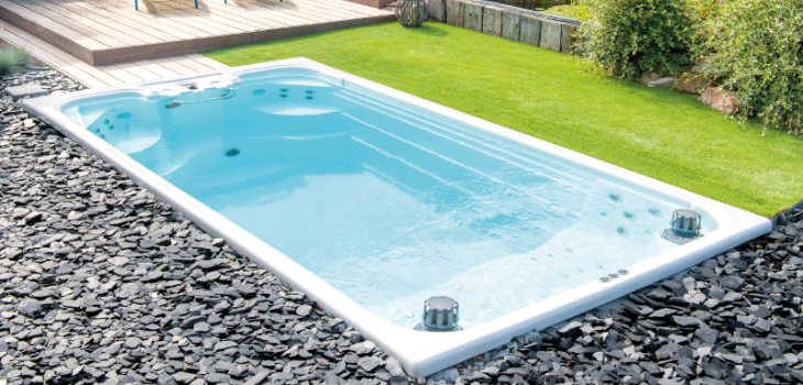 La M&rsquo;Water, mi-piscine, mi-spa de nage Aquilus