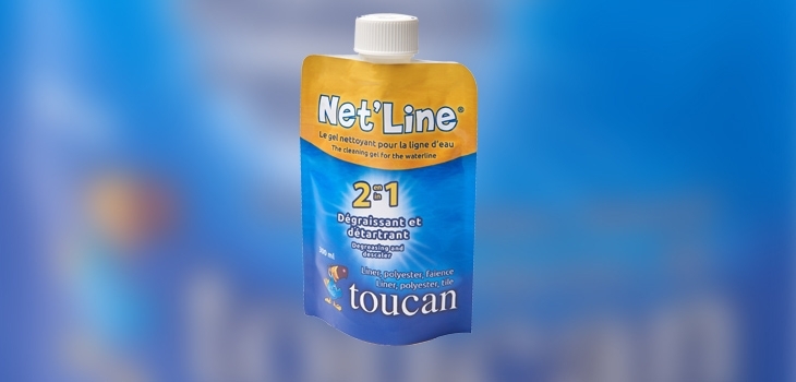 gel d&eacute;tartrant d&eacute;graissant lignes eau piscines spas Net&rsquo;Line&reg; Toucan