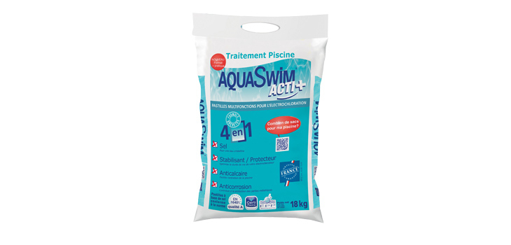 Sac de sel AquaSwim Acti+ avec poign&eacute;e