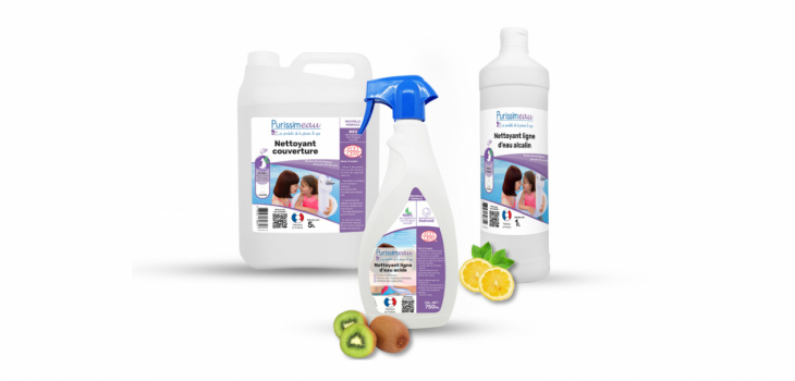 Nouveaux produits &eacute;cod&eacute;tergents Purissim'eau &eacute;cocertifi&eacute;e &eacute;cod&eacute;tergents piscine hydrapro