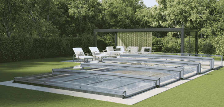 abri piscine extra-bas telescopique Kynthos Abri d'&Ocirc;