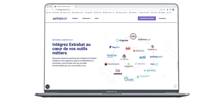 Extrabat d&eacute;sormais pr&eacute;sent sur une Market Place