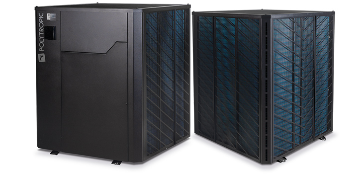 Pompe &agrave; chaleur RAK Inverter de Polytropic (avant et arri&egrave;re)