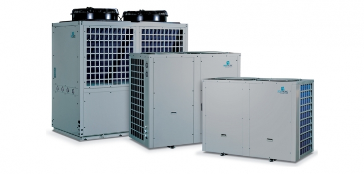 Pompe &agrave; chaleur quatre mod&egrave;les RAK, de 30kW, 45kW, 70kW et 90kW