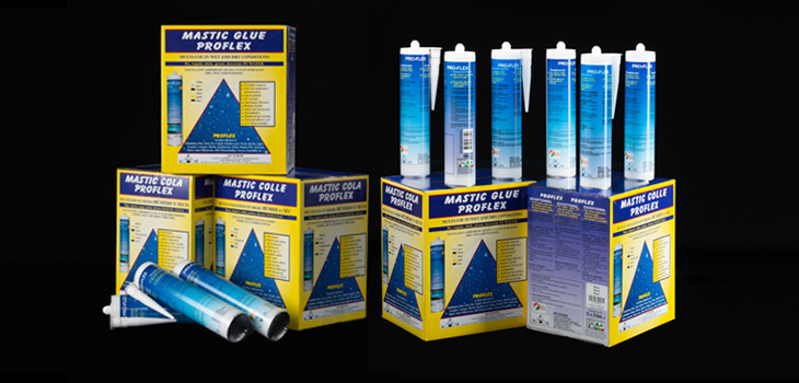 Packagings et tubes de colle Proflex colle-joint r&eacute;parer &eacute;tancher sous l'eau piscine pi&egrave;ces sceller