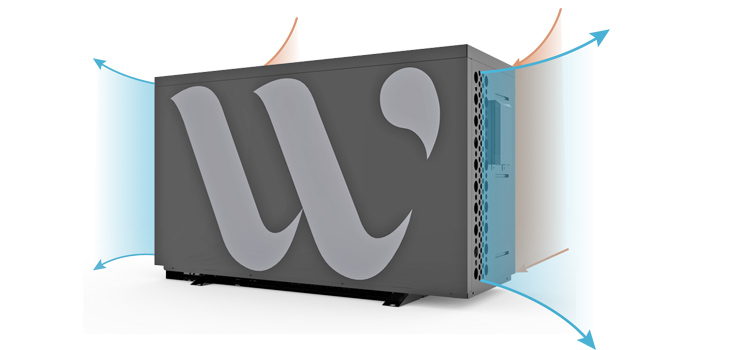 Pompe &agrave; chaleur &agrave; ventilation laterale : WP Signature de Warmpac
