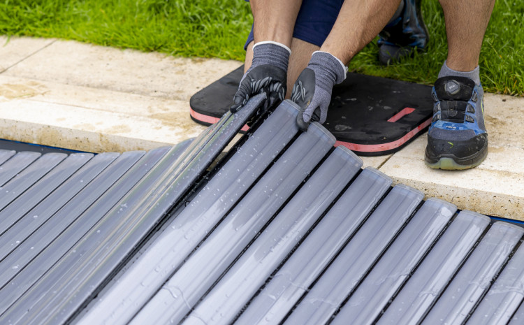 Des lames prémontées couvertures piscines WaterBeck