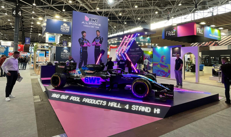 La F1 &eacute;tait &agrave; l'honneur sur le stand de BWT &agrave; Piscine Global 2024