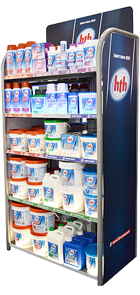 Pr&Atilde;&copy;sentoir magasin produits hth