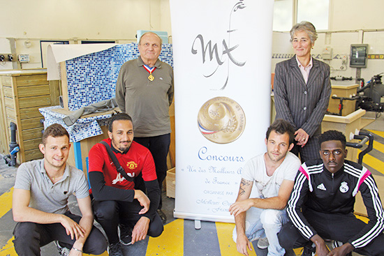 Les 4 candidats et le Pr&Atilde;&copy;sident du concours