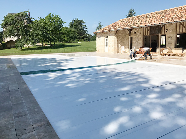 Volet immerg&Atilde;&copy; piscine Slim Cover - WOOD