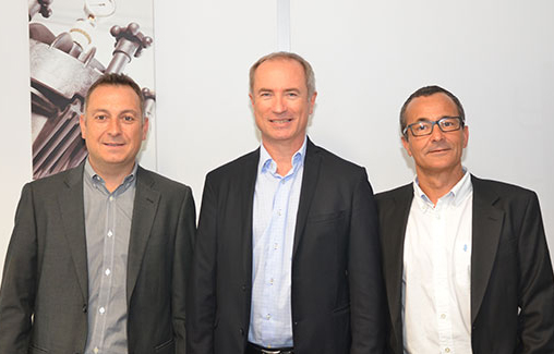 Mika&Atilde;&laquo;l Lie, Directeur G&Atilde;&copy;n&Atilde;&copy;ral ACIS, Christian Guillet, PDG de SIEBEC et David Hamouni, G&Atilde;&copy;rant CRISTALIS