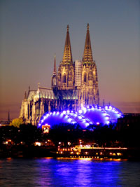 vue sur la cath&Atilde;&copy;drale de Cologne