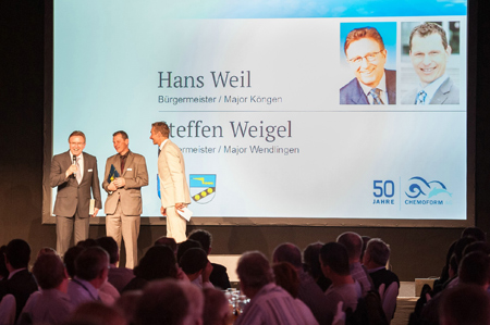 Steffen Weigel, B&Atilde;&frac14;rgermeister Wendlingen und Hans Weil, B&Atilde;&frac14;rgermeister K&Atilde;&para;ngen