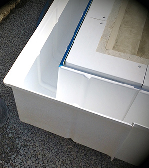 angle en une seule pi&Atilde;&uml;ce pour piscine miroir