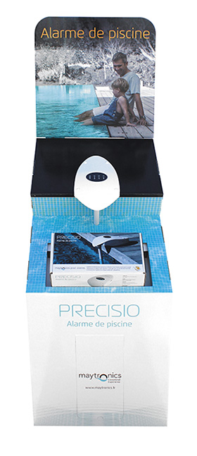 Pr&Atilde;&copy;sentoir alarme piscine Precisio