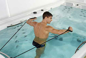 Kit Fitness & Natation : 4 &Atilde;&copy;lastiques pour les bras et les pieds + 1 perche & son &Atilde;&copy;lastique